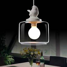Нордическая птица подвесной светильник современный подвесной стеклянный светильник кухня промышленная лампа Лофт декор Освещение для столовой подвесной светильник 2024 - купить недорого