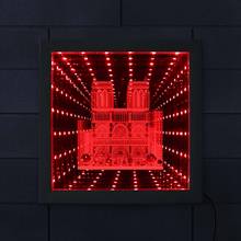 Френч-собор Парижа, светодиодный вихревой туннель, интерзвездный светодиодный знак бесконечности, фото, Франция, Париж, дорожный сувенир 2024 - купить недорого