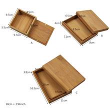 Bamboo Cards Storage Box Desktop Poker Playing Card Box Container Case Tarot Box  2024 - buy cheap