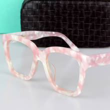 Cubojue óculos de acetato preto, unissex, vintage, retrô, para óculos ópticos 2024 - compre barato