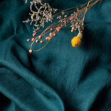 Качественная льняная ткань зеленый Крылатый зеленый tissu высокого класса индивидуальный халат платье брюки рубашка пальто лоскутное 2024 - купить недорого