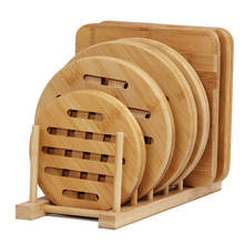 Tapete de mesa de bambu para cozinha, porta-copos e copos resistente ao calor 2024 - compre barato