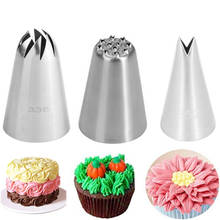 Boquillas de pastelería para decoración de pasteles, boquillas rusas de hoja de rosa, para repostería, 3 unidades 2024 - compra barato