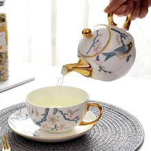 Bone China TeaPot Set Turkish Teaware Ceramic Cup Kettle Set Coffee Mug Flower Puer Oolong Kung Fu Afternoon Tea Pot 2024 - buy cheap