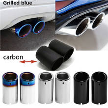 1 Pair Titanium Black Car Exhaust System Muffler Exhaust Tail Pipe Tip for BMW E90 E92 325i 328i 2006-2010 Auto Accessories 2024 - buy cheap