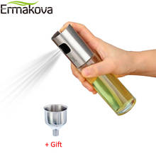 ERMAKOVA 100ml Glass Olive Oil Spray Sprayer Dispenser Soy Sauce Vinegar Bottle for BBQ Grilling Cooking Salad Bread Baking 2024 - buy cheap