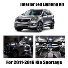 8x Canbus Error Free LED Interior Light Kit Package For 2011-2015 2016 Kia Sportage accessories Map Dome Trunk License Light 2024 - buy cheap