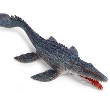 Modelo mosasauro coleção de brinquedos artesanais, quebra-cabeça unissex de dinossauro para crianças educacional decoração de plástico figura de animal presente 2024 - compre barato