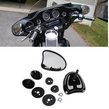 Motorcycle 10mm Tapered Fairing Rear View Side Mirrors Mirror For Harley Touring FLHT FLHX Electra Glide Street Glide 2014-2021 2024 - buy cheap