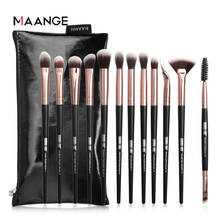 MAANGE 12Pcs Makeup Brushes Set Cosmetic Powder Eye Shadow Foundation Blush Blending Beauty Tool Make Up Brush Maquiagem 2024 - buy cheap