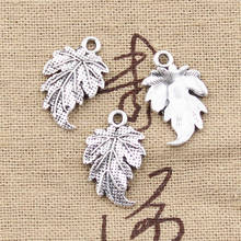 30pcs Charms Tree Leaf 20x12mm Antique Bronze Silver Color Pendants DIY Necklace Crafts Making Findings Handmade Tibetan Jewelry 2024 - buy cheap