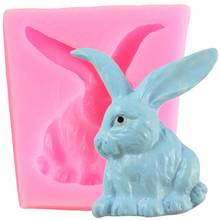 3D Rabbit Easter Bunny Silicone Mould Fondant Cake Decorating Tools Candy Chocolate Gumpaste Moulds Cake Baking Mould 2024 - buy cheap