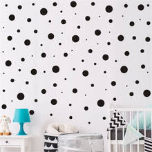 Креативные геометрические круглые настенные наклейки Zollor, самоклеящиеся бумажные комнатные простые декоративные настенные наклейки 2024 - купить недорого