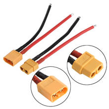 2 pcs of XT60 Battery Male, Female Connector Plug with Silicon 14 AWG Wire 2024 - buy cheap