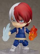 Figura de ação pintada do anime 1/10 my hero academia, mini boneco de pvc edição de acionamento do herói todoroki 1112 2024 - compre barato