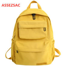 ASSEZSAC 2020 New Women Backpack Waterproof Nylon Backpack Multi-Pocket Travel Female School Bag for Teenage Girl Book Mochilas 2024 - buy cheap