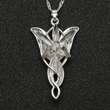 Arrwen Evenstar Necklace Elfstone Elessar Arargorn Galadriel Elves Princess Cubic Zirconia Stone Pendant Jewelry Women Wholesale 2024 - buy cheap