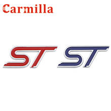 Carmilla Car Universal 3D Car Grille Sports ST S Emblem Sticker for Ford Focus Fiesta Ecosport Kuga for Mondeo Everest Raider 2024 - buy cheap