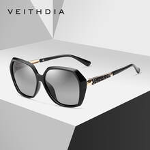 Veithdia 2020 óculos de sol feminino tr90, polarizado uv400 lente degradê luxuoso designer óculos de sol para mulheres 3161 2024 - compre barato