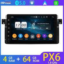 Px6 4g + 64g reprodutor multimídia do carro para bmw série 3 e46 m3 3er 318 318 320 bt 5.0 android 10 gps rádio 4g lte papagaio controle de voz 2024 - compre barato