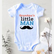 Printing Grandma Little Man Children Jumpsuits Newborn Baby Rompers Clothing for Babies Kids' Things New Born Babies Clothes 2024 - buy cheap