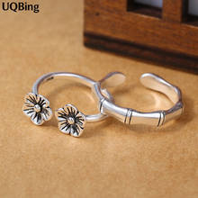 100% Silver Color Rings Vintage Flower Open Rings For Women Jewelry 2019 HOT SELL 2024 - buy cheap
