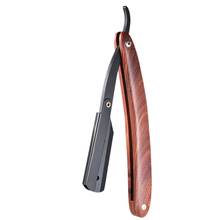 ABVP Men Shaving Straight Edge Razor Stainless Steel Manual Razor Wooden Handle Folding Shaving Knife Shave Beard Cutter Pouch 2024 - buy cheap
