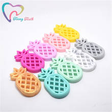 Teeny Teeth 10PCS Baby Pendants Silicone Pineapple Silicone Teether  Pendants Toys BPA Free DIY Baby Pram Toy Teething Pineapple 2024 - buy cheap