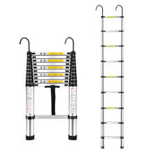 2M Telescopic Ladder Household Folding Ladder Lifting Stairs Thickening Escalator Aluminum Alloy Belt Hook 2024 - buy cheap