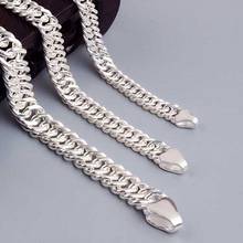 BOCAI real s925 sterling silver Europe and the United States fashion sideways whip bracelet men 2024 - buy cheap