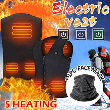 Colete de aquecimento infravermelho para homens e mulheres, jaqueta térmica flexível com usb de inverno, roupa elétrica para esportes e caminhadas 2024 - compre barato