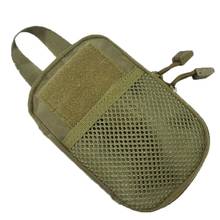 Bolsa de cintura tática pequena, sistema militar molle, nylon, carteira, bolsa edc 2024 - compre barato