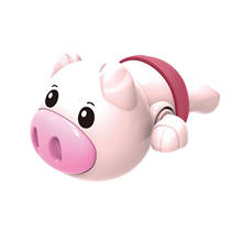 Baby Bath Toys Cute Pig Wind-Up Toy Bathroom Baby Shower Bath tub Toys Fun Playing In The Water Bath Toy Gift bad speelgoed 1PC 2024 - buy cheap