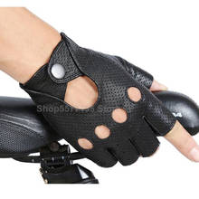 2020 NEW Fashion Black PU Half Finger Driving Show Women Gloves Punk Jazz Fingerless Gloves For Women Luva Guantes 2024 - buy cheap