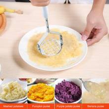 1PC Stainless Steel Potato Masher Puree Garlic Pressure Mud Mashed Fruit Vegetable Press Maker Mashed Potato Kitchen Accessories 2024 - buy cheap