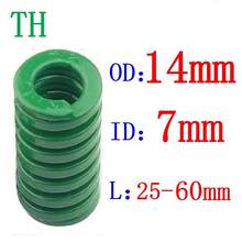 2Pcs Green spring  heavy load Spiral Stamping Compression Die Spring Outer Diameter 14mm Inner Diameter 7mm Length 20-60mm 2024 - buy cheap