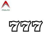 Aliauto Personality Fun 777 Vinyl Decor Car Sticker Waterproof Reflective Creative Sunscreen Motorcycles Decals,16cm*5cm 2024 - buy cheap