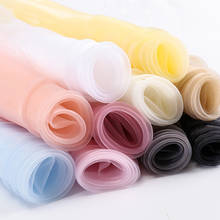 1 Meter Gauze Organza Fabric For Dress Garment Doll DIY Sewing Colorful Tulle Organza Fabric for Party Wedding Decoraction 2024 - buy cheap