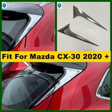 ABS Chrome Exterior Refit Rear Wing Tailgate Rear Door Window Stripes Sequins Decoration Cover Trim For Mazda CX-30 2020 2021 2024 - buy cheap