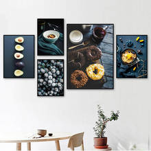 Яйцо, Пончик, авокадо, еда, фрукты, выпечка, настенное искусство, Картина на холсте, скандинавские постеры и принты, настенные картины для декора гостиной 2024 - купить недорого