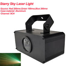 NEW Starry Sky Laser Light RGB 3 Color Laser Projector Stage Effect LIght DMX 512 DJ Disco Party Wedding Holiday Bar Lighting 2024 - buy cheap