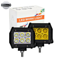 LKT-Barra de luz LED antiniebla de conducción, foco de 4 pulgadas, 18W, 4x4, para camión todoterreno, SUV, lámpara de conducción, 1 unidad 2024 - compra barato