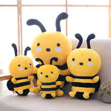 20/25/30/45CM Cute Bee doll pillow cute little bee Plush Stuffed Toy comfortable Plush bee doll pillow baby gift Christmas gift 2024 - buy cheap