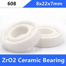 4/10pcs 608 ZrO2 full Ceramic bearings 8x22x7mm Miniature Zirconia Ceramic Deep Groove Ball Bearings 8*22*7mm 2024 - купить недорого