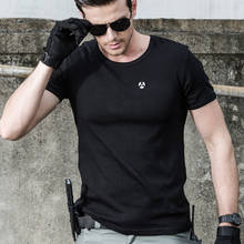 Men Fitness T Shirts Summer Slim Stretch Short Sleeve Tees Male Fashion O-neck Tops Cool Breathable Jogger T Shirt Tactical 2024 - buy cheap