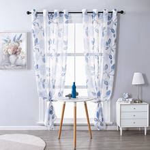 Embroidered Sheer Curtains For Living room Tulle Curtain for Bedroom Window Kitchen Screening Voile Curtains Drapes Customed 2024 - buy cheap