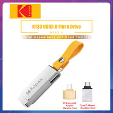 Kodak pen drive USB 3.1 K133 Metal usb flash drive 16GB 32GB Memory stick usb 3.0 64GB 128GB U Disk 256GB pendrive USB Stick 2024 - buy cheap