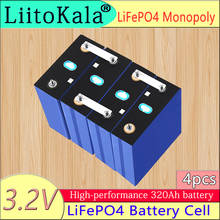 LiitoKala 3.2v 280Ah 310Ah 320Ah Rechargeable Battery Lithium Iron Phosphate Solar Cell 12v 24v Grade A Lifepo4 Cell Tax Free 2024 - buy cheap