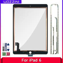 Tela henpara ipad 6 air 2, ipad 6, a1566, a1567, touch screen, digitalizador, painel externo, substituição + ferramentas + teste adhensivo 2024 - compre barato