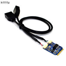 H1111Z M.2 to USB Riser Card M.2 NGFF KEY A-E to Dual Port USB2.0 Expansion Card Converter Cable USB M.2 Riser USB Cable Adapter 2024 - buy cheap